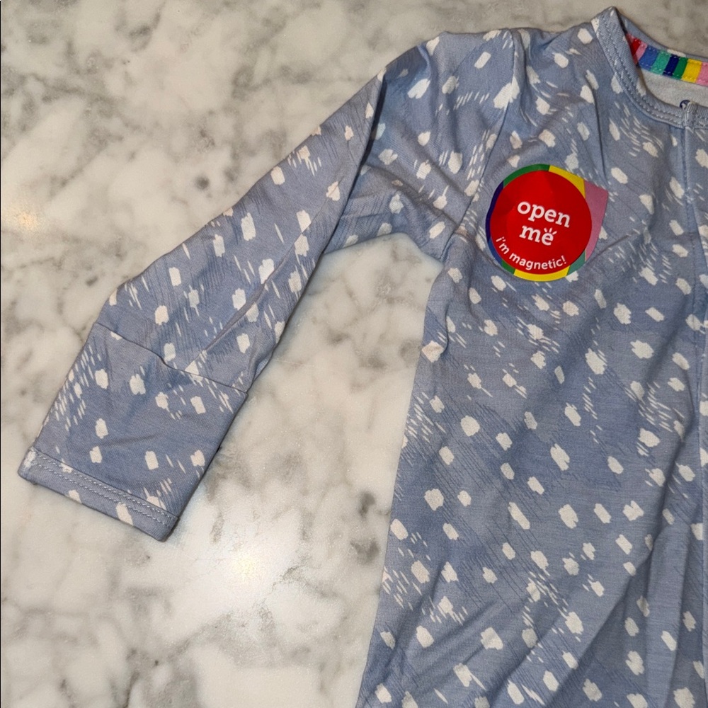 NWT Magnetic Me Modal Sky Blue & White Coverall - Picture 3 of 5